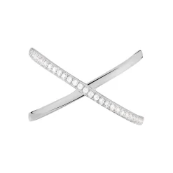 Histoire d'Or Bague Miya Argent Blanc Oxyde De Zirconium