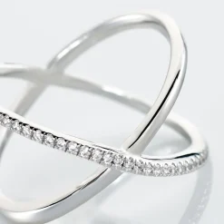 Histoire d'Or Bague Miya Argent Blanc Oxyde De Zirconium