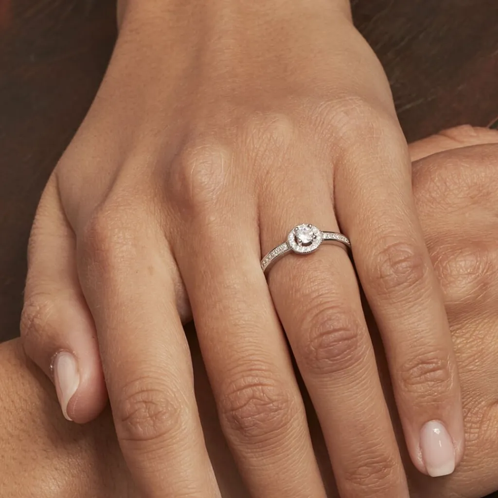 Histoire d'Or Bague Mélissande Argent Blanc Oxyde De Zirconium Hot