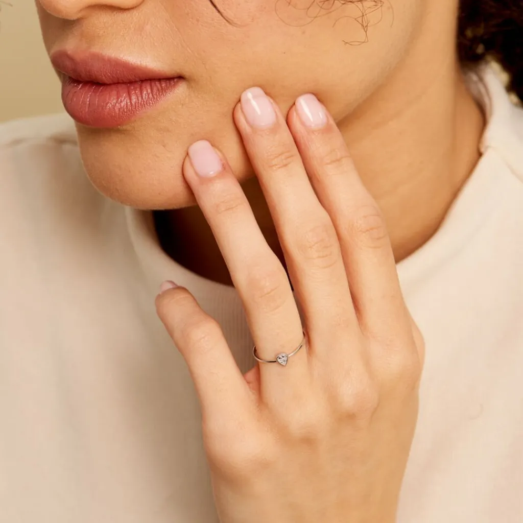 Histoire d'Or Bague Mon 1er Diamant or blanc diamant Hot