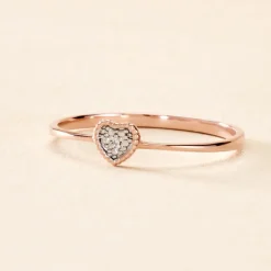 Histoire d'Or Bague Mon 1er Diamant or rose diamant Best