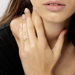 Histoire d'Or Bague Monelle Or Jaune Oxyde De Zirconium New