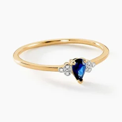 Histoire d'Or Bague Moss Diamant or jaune saphir Outlet