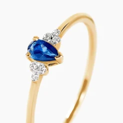 Histoire d'Or Bague Moss Diamant or jaune saphir Outlet