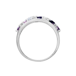 Histoire d'Or Bague Multicolore Or Blanc Topaze Et Amethyste Et Saphir or blanc topaze bleue Best