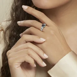 Histoire d'Or Bague Muna Or Blanc Topaze Bleu London Topaze Topaze New