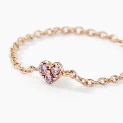 Histoire d'Or Bague Myhalf Argent Rose Oxyde De Zirconium argent rose oxyde fumé Outlet