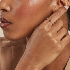 Histoire d'Or Bague Myhalf Argent Rose Oxyde De Zirconium argent rose oxyde fumé Outlet