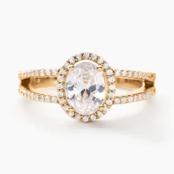 Histoire d'Or Bague Myriama Plaqué Or Jaune Oxyde De Zirconium Best