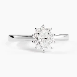 Histoire d'Or Bague Mysie Platine Blanc Diamant Synthétique Outlet