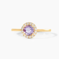 Histoire d'Or Bague Najib Or Jaune Améthyste Oxyde De Zirconium Best