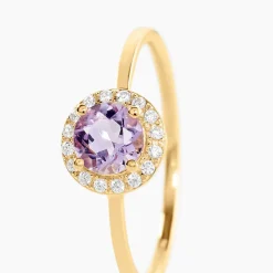 Histoire d'Or Bague Najib Or Jaune Améthyste Oxyde De Zirconium Best