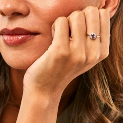 Histoire d'Or Bague Najib Or Jaune Améthyste Oxyde De Zirconium Best