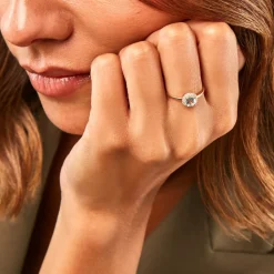 Histoire d'Or Bague Najib Or Jaune Topaze Oxyde De Zirconium Sale