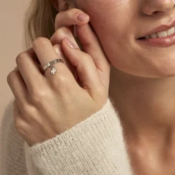 Histoire d'Or Bague Naomie Argent Blanc Best