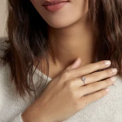 Histoire d'Or Bague Narcisse Dream Argent Blanc Oxyde De Zirconium Outlet