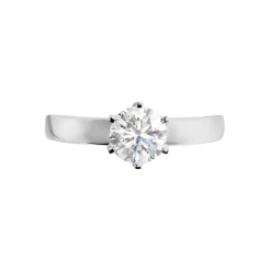 Histoire d'Or Bague Natalia Ld Platine Blanc Diamant Synthétique Sale