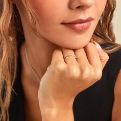 Histoire d'Or Bague Navette De Zirconium argent blanc oxyde New