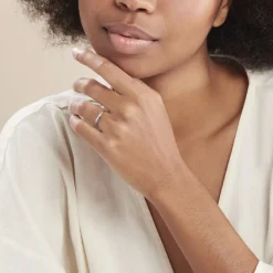 Histoire d'Or Bague Nazima Or Blanc Diamant Best