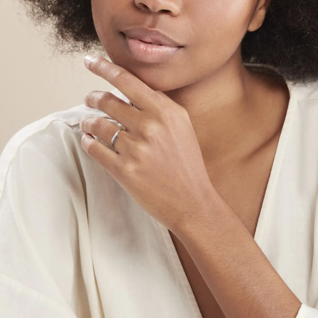 Histoire d'Or Bague Nazima Or Blanc Diamant Best