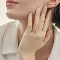 Histoire d'Or Bague Nelle Or Jaune Diamant Clearance