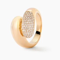 Histoire d'Or Bague Nelsie Plaqué Or Doré Oxyde De Zirconium Clearance