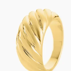 Histoire d'Or Bague Nemee Acier Jaune New