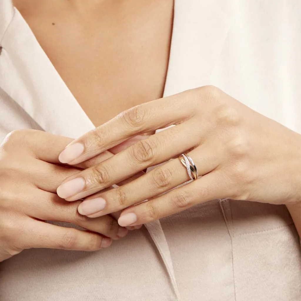 Histoire d'Or Bague Nene Or Bicolore Diamant Sale