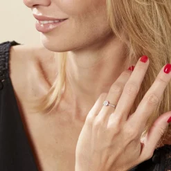 Histoire d'Or Bague Neptune Or Blanc Diamant