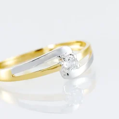 Histoire d'Or Bague Nesryne De Zirconium or bicolore oxyde Discount