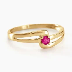 Histoire d'Or Bague Nesryne or jaune rubis Best
