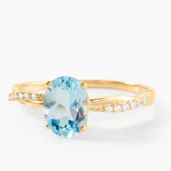 Histoire d'Or Bague Niklaus Or Jaune Topaze Oxyde De Zirconium Online