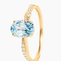 Histoire d'Or Bague Niklaus Or Jaune Topaze Oxyde De Zirconium Online