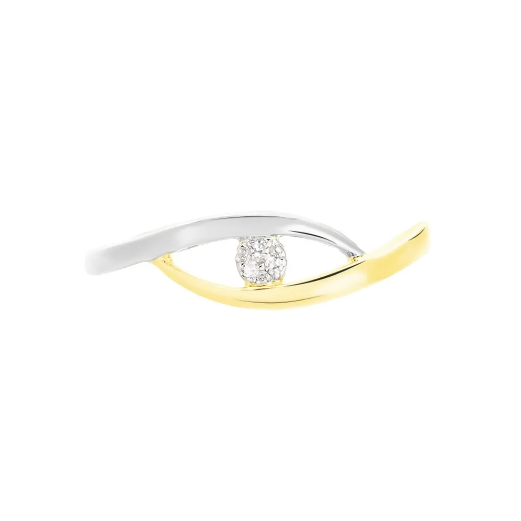 Histoire d'Or Bague Nohane Or Bicolore Diamant New