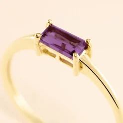 Histoire d'Or Bague Nottingham Or Jaune Améthyste or jaune améthyste violet Clearance