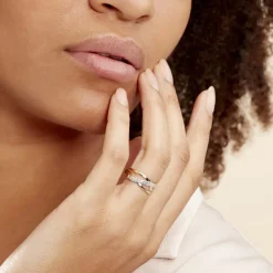 Histoire d'Or Bague Nuccia Or Bicolore Diamant Discount