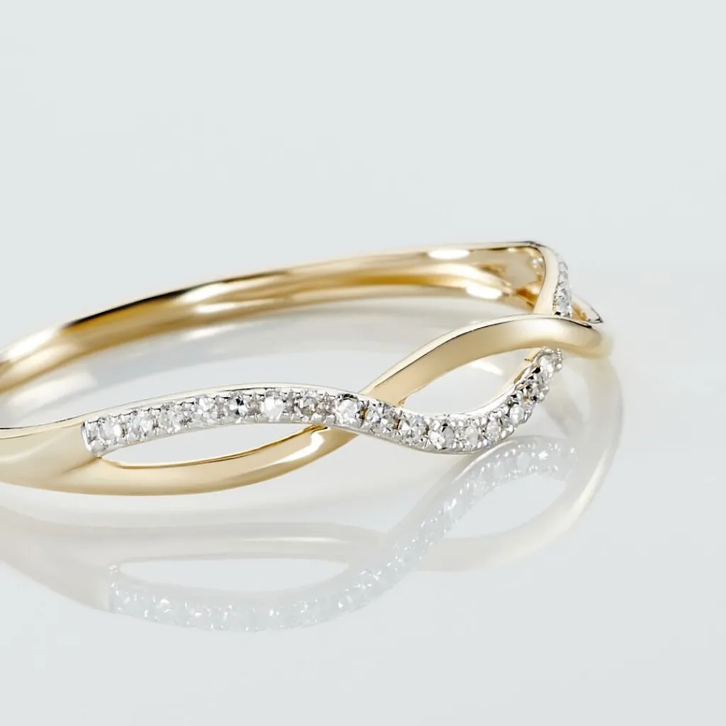 Histoire d'Or Bague Nucia Or Jaune Diamant Sale