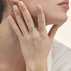 Histoire d'Or Bague Ocean Or Blanc Diamant