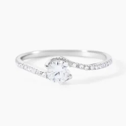 Histoire d'Or Bague Olly Or Blanc Oxyde De Zirconium