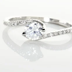 Histoire d'Or Bague Olly Or Blanc Oxyde De Zirconium