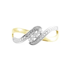 Histoire d'Or Bague Or Bicolore Aatu Diamants Outlet
