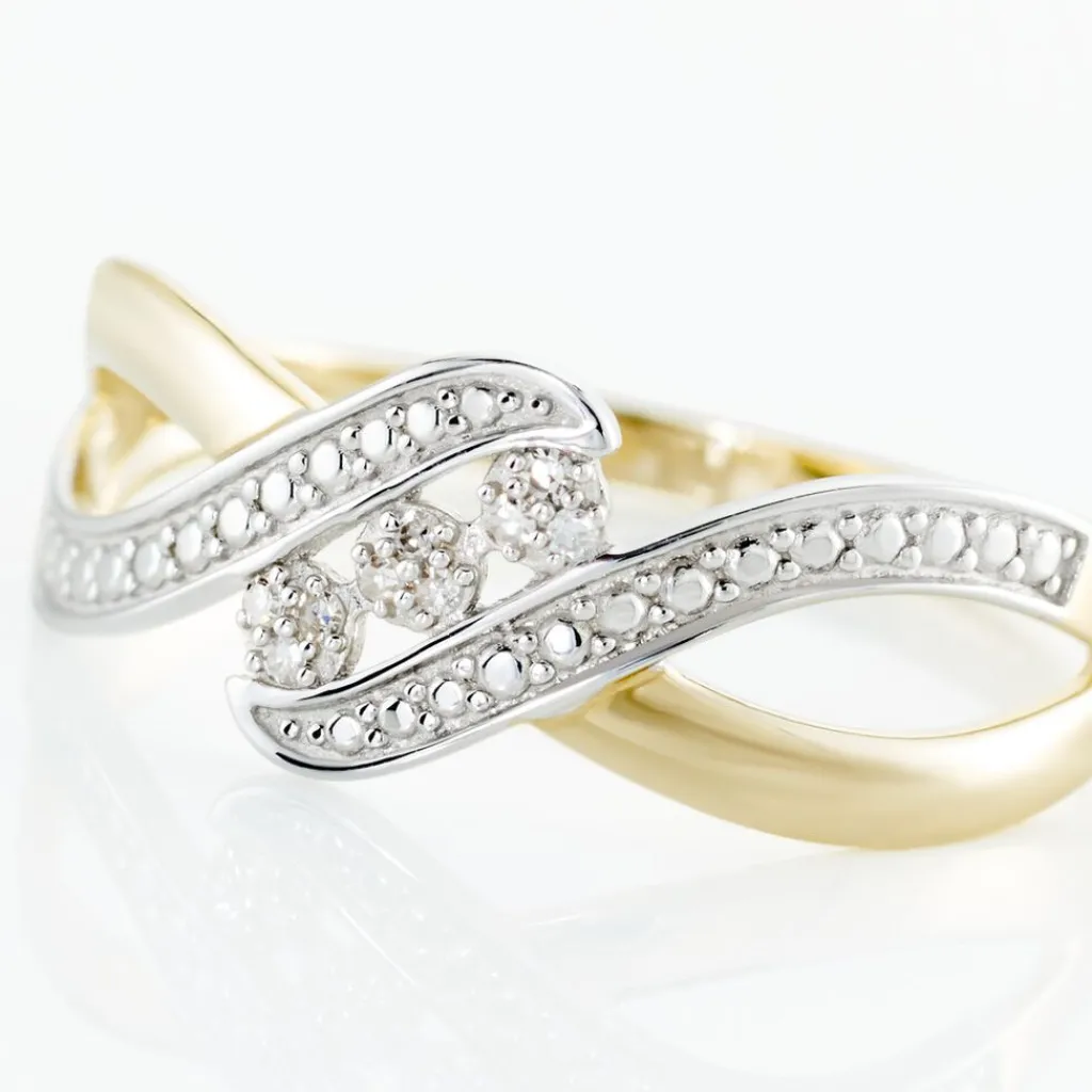 Histoire d'Or Bague Or Bicolore Aatu Diamants Outlet