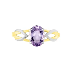 Histoire d'Or Bague Or Bicolore Bonnie Améthyste or bicolore amethyste violette Outlet