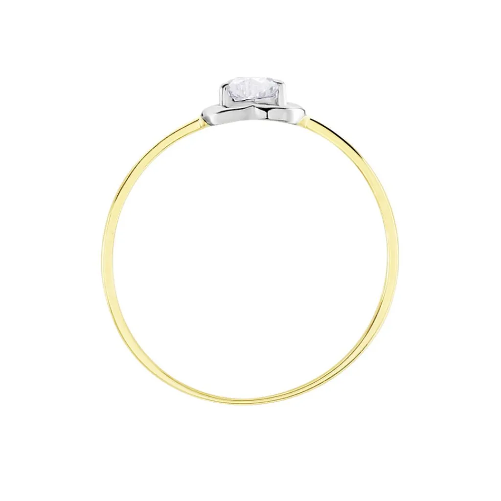 Histoire d'Or Bague Or Bicolore Goulvena Oxyde De Zirconium Best