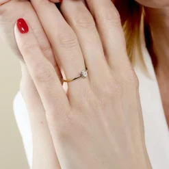 Histoire d'Or Bague Or Bicolore Goulvena Oxyde De Zirconium Best