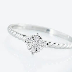 Histoire d'Or Bague Or Blanc Addie Diamants Sale