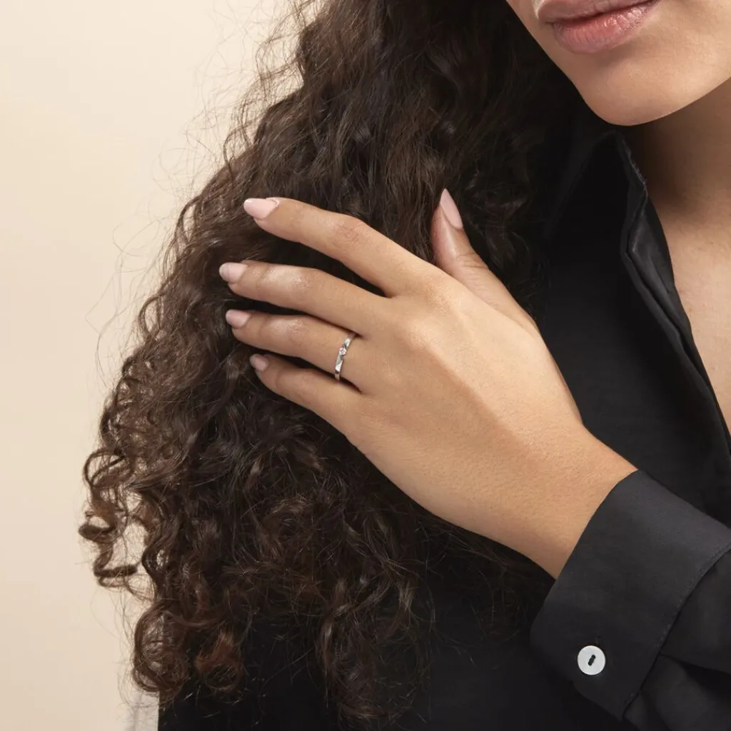 Histoire d'Or Bague Or Blanc Anilie Diamant Hot