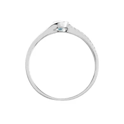 Histoire d'Or Bague Or Blanc Anja Topaze or blanc topaze bleu Clearance