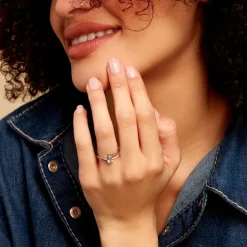 Histoire d'Or Bague Or Blanc Anja Topaze or blanc topaze bleu Clearance