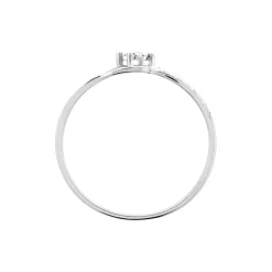 Histoire d'Or Bague Or Blanc Charlotta Diamant